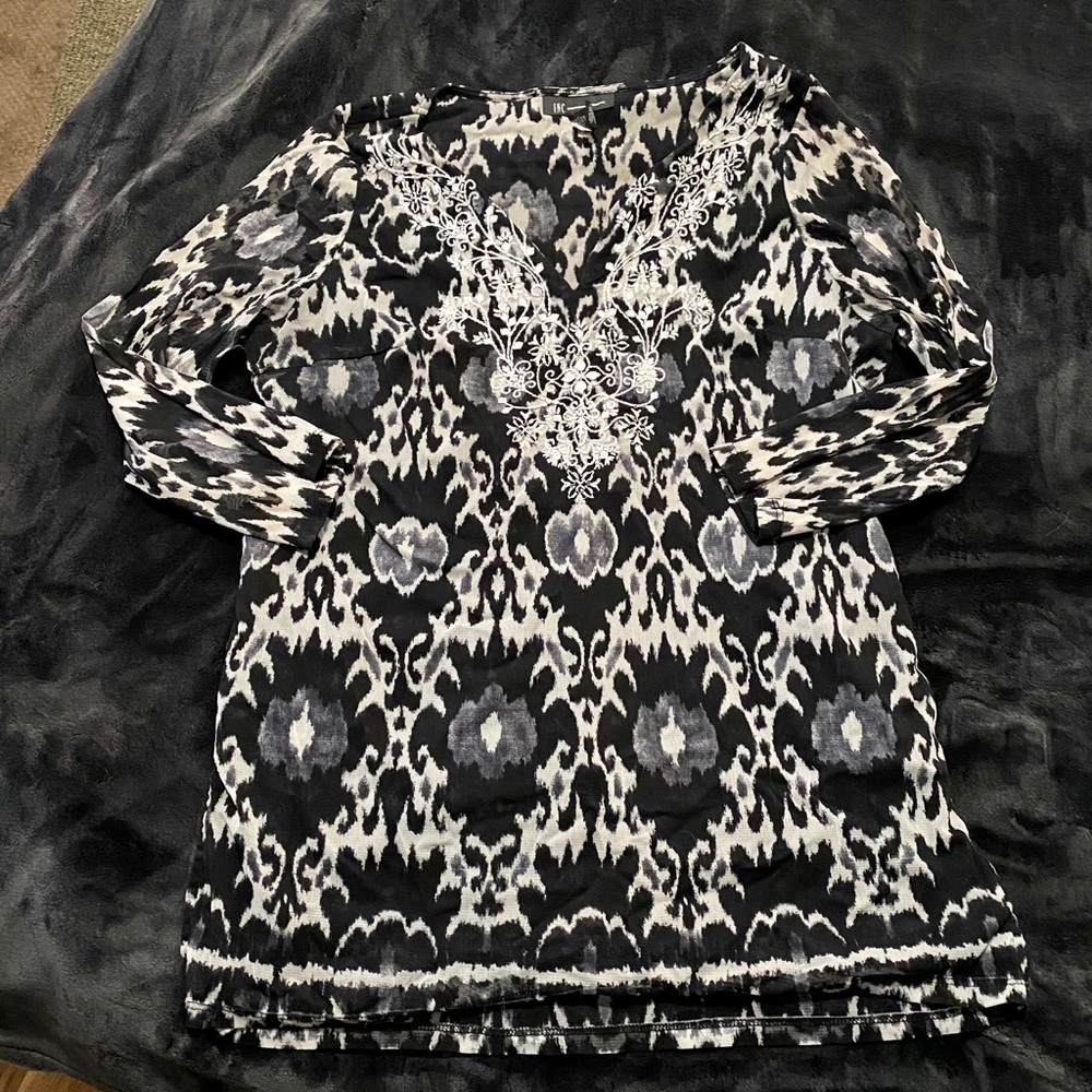 INC 3/4 sleeve flow top